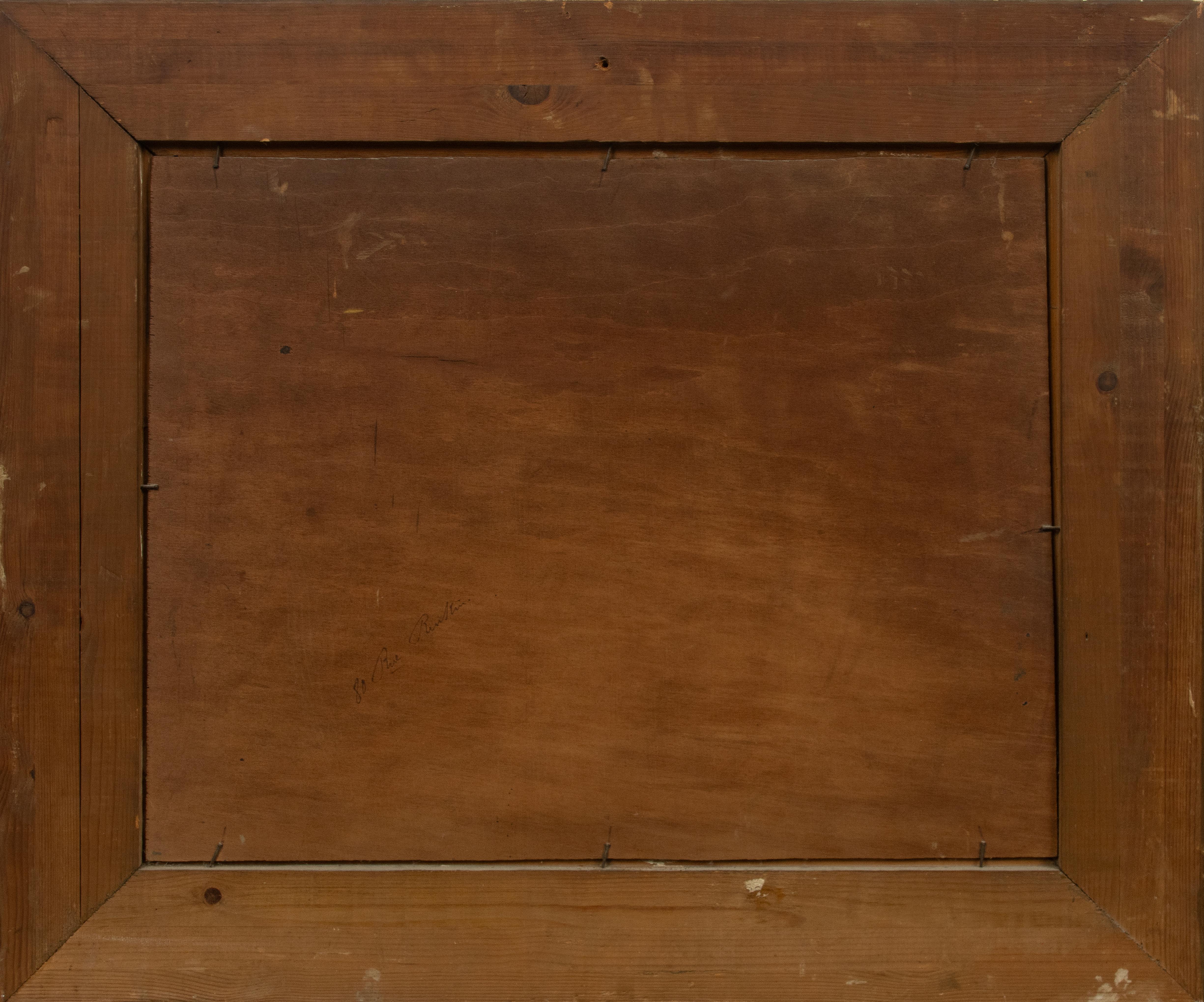 Nature morte du milieu du XXe siècle - Georges Duval - Huile sur toile - Raisins en vente 8