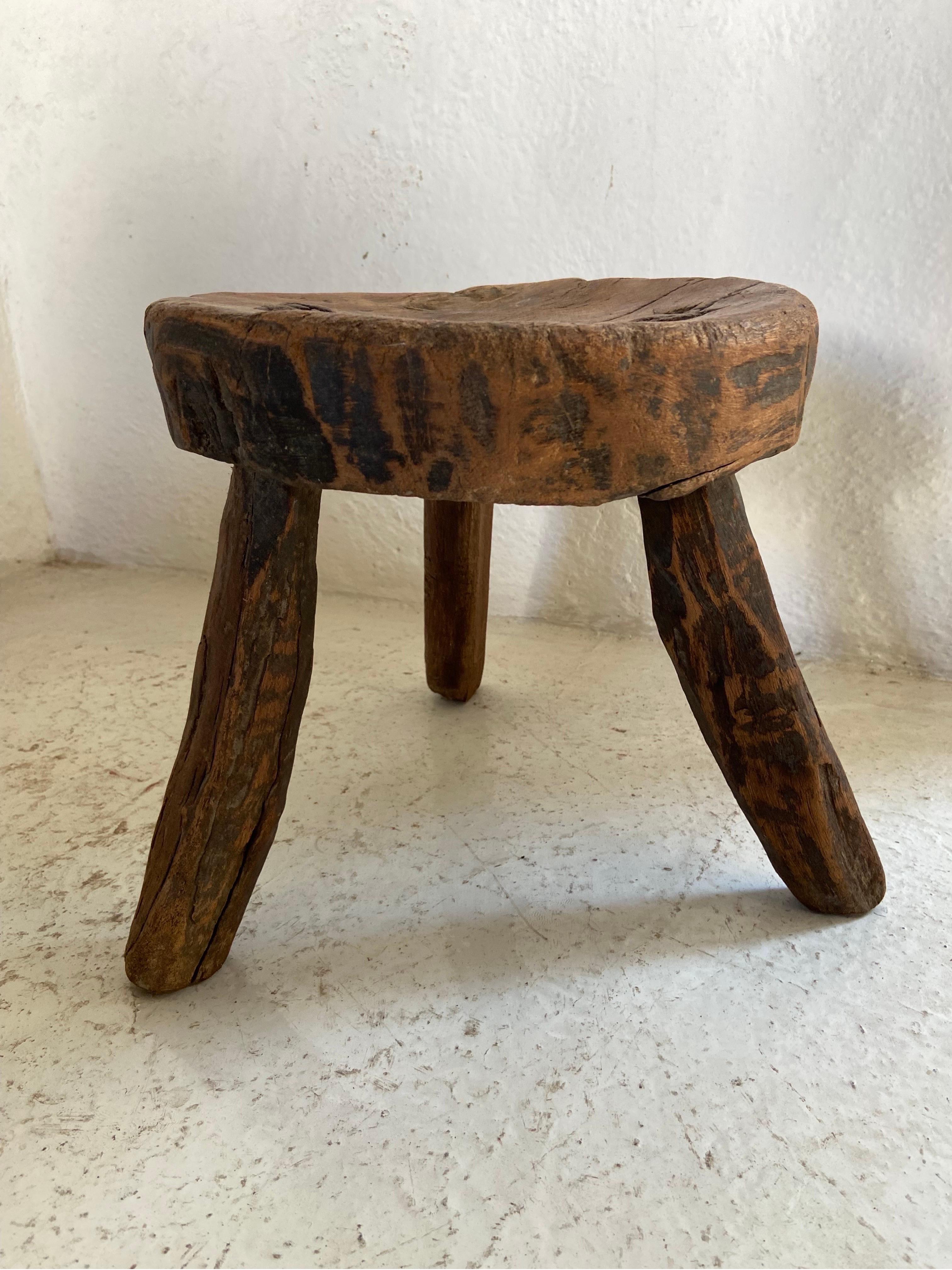 Mid 20th Century Stool From Mexico For Sale 4