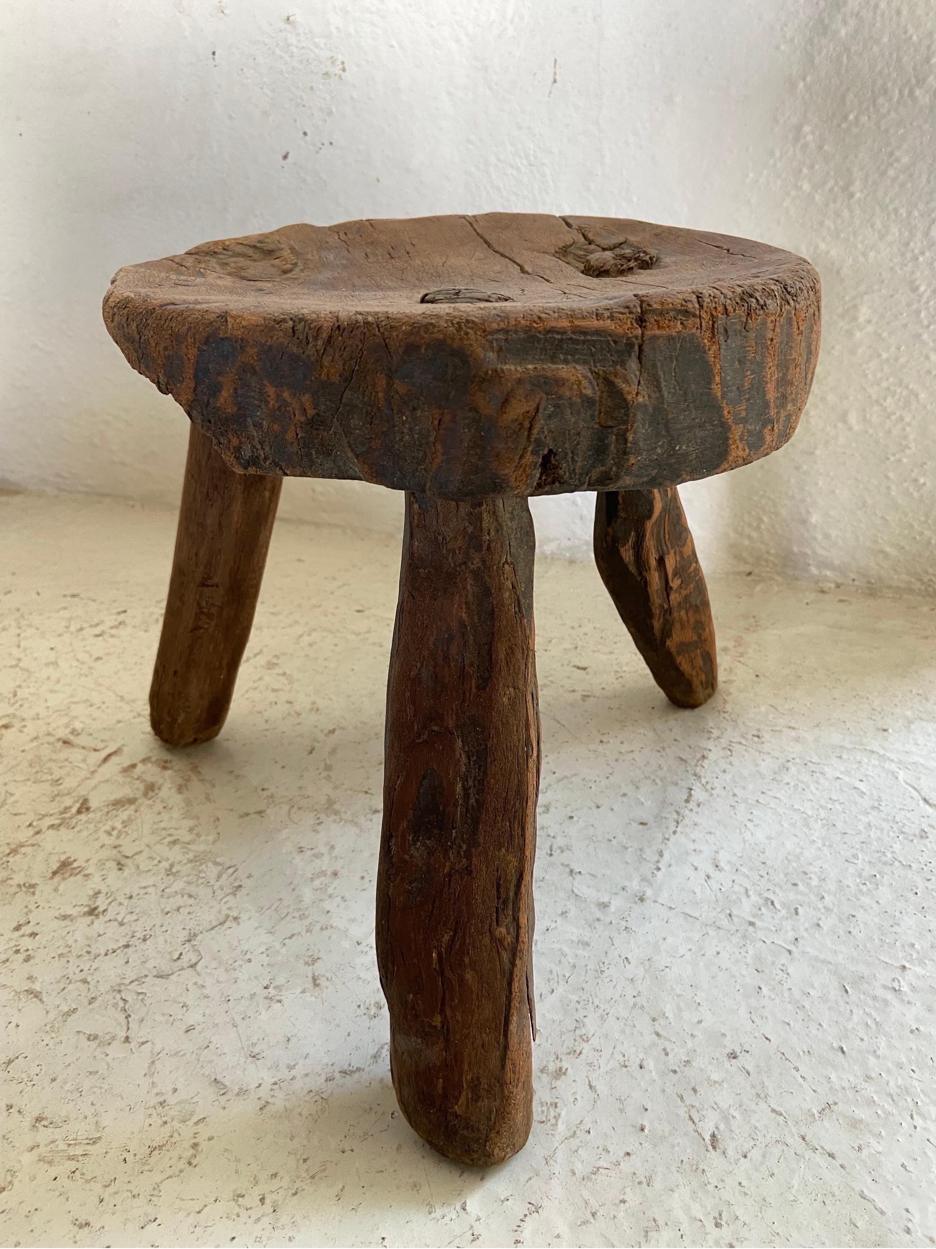 Mid 20th Century Stool From Mexico For Sale 2