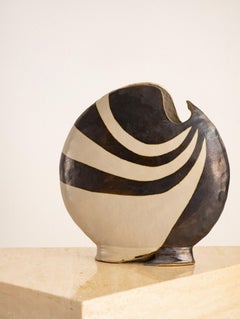 Mid 20th Century Studio Made Abstract Ceramic Vase