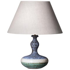 Mid-20th Century Studio Pottery Vase Lamp