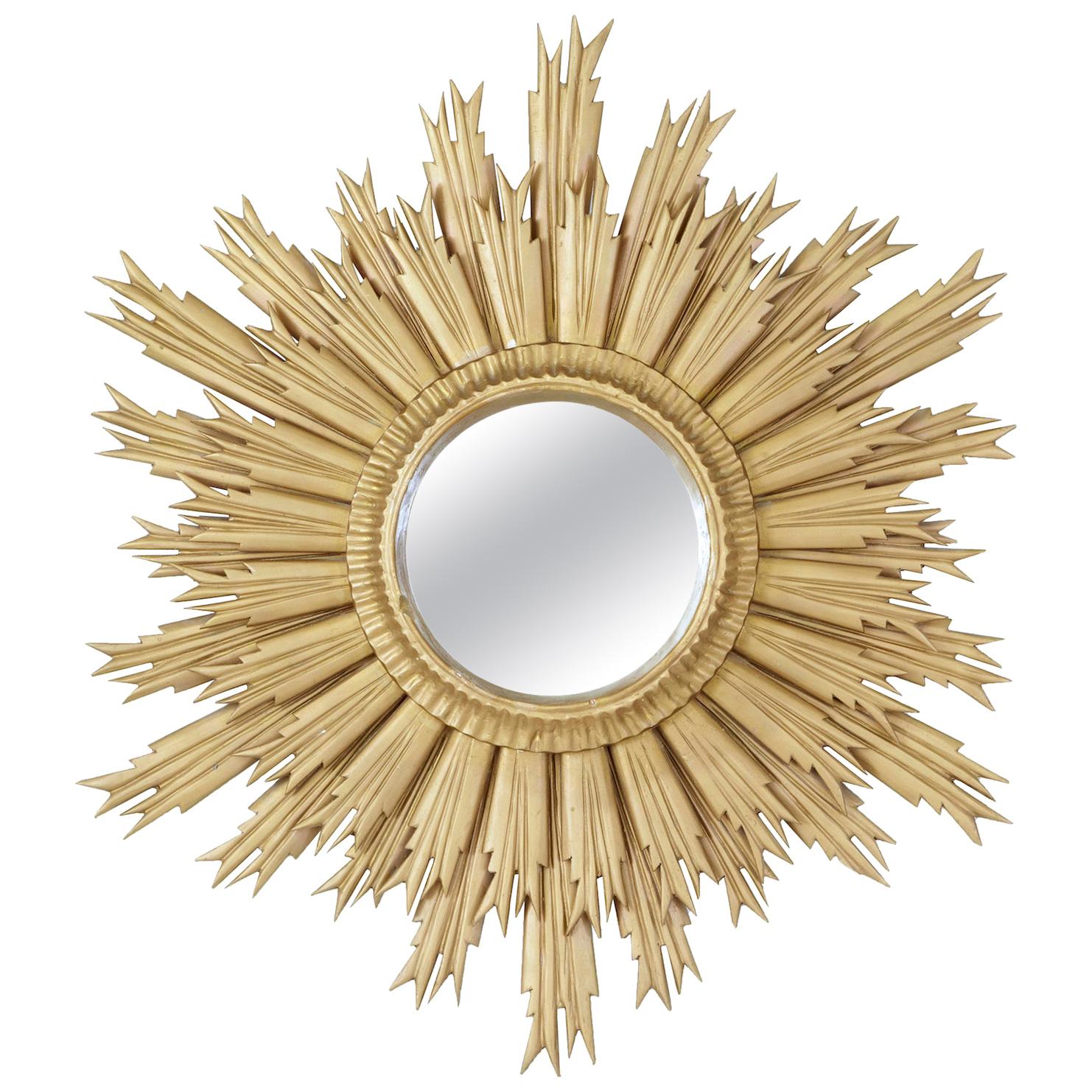 Mid-20th Century Sunburst Mirror