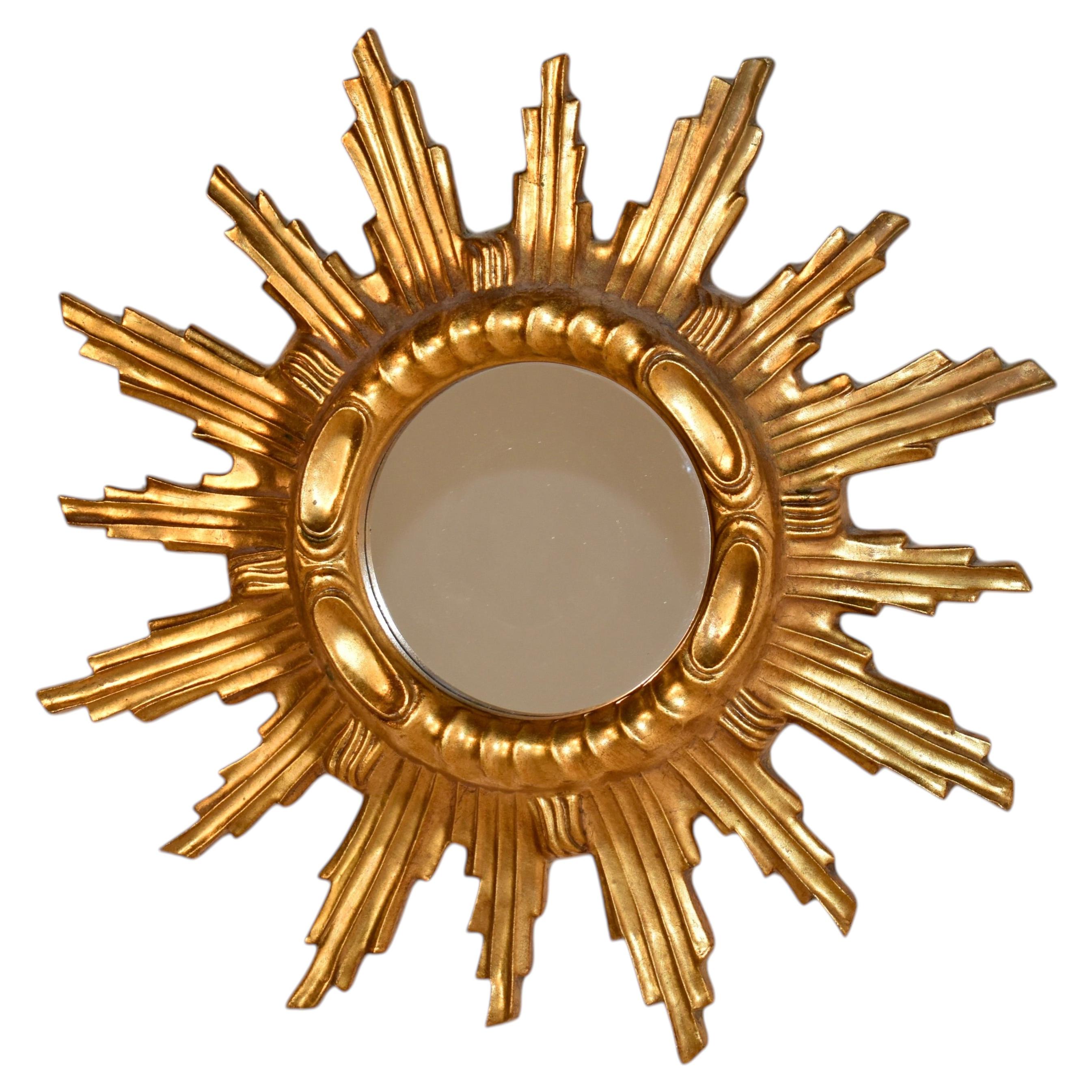 Mid-20th Century Sunburst Mirror from France For Sale