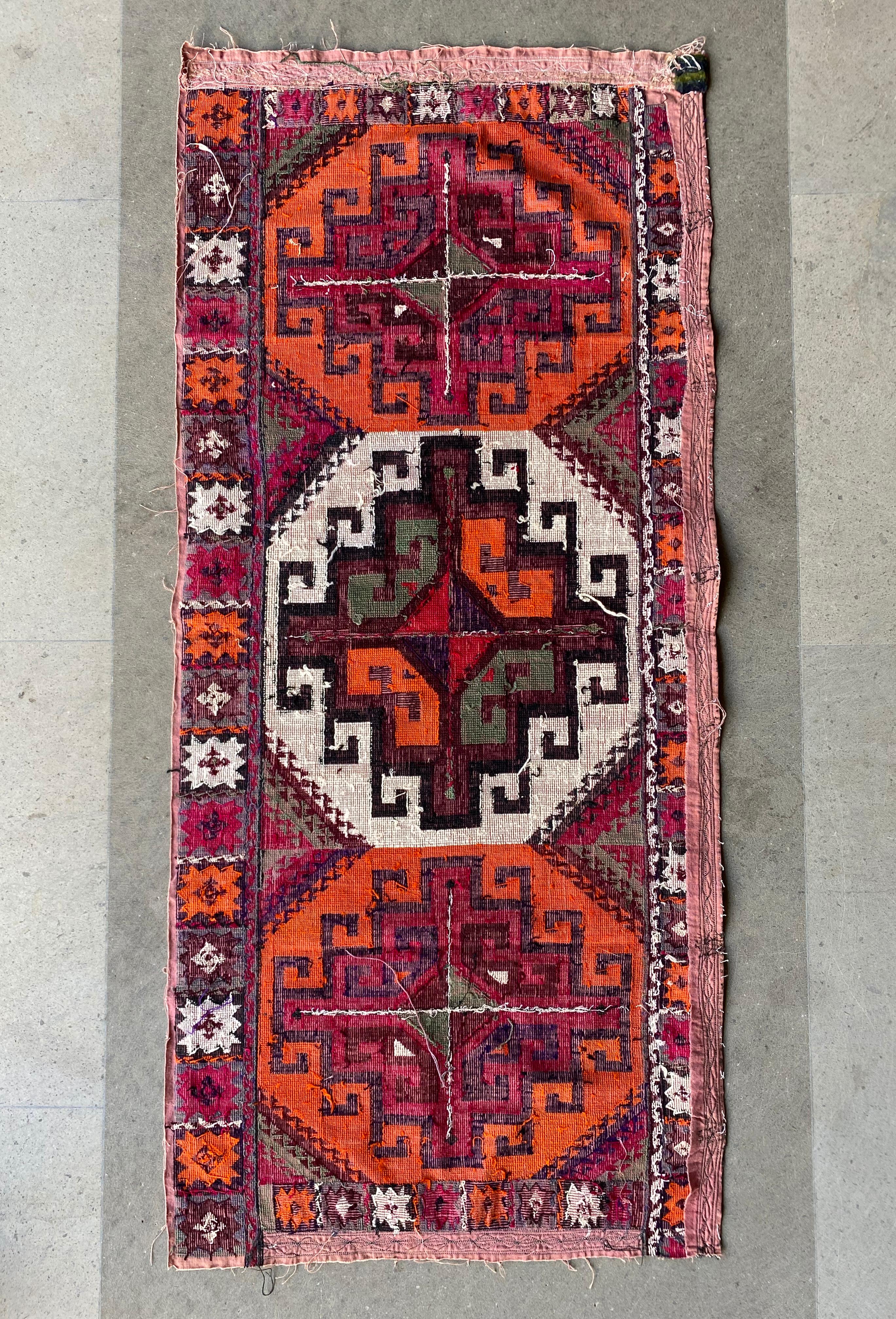 Central Asian Embroidered Textile, “Suzani”, Mid 20th Century  For Sale 6