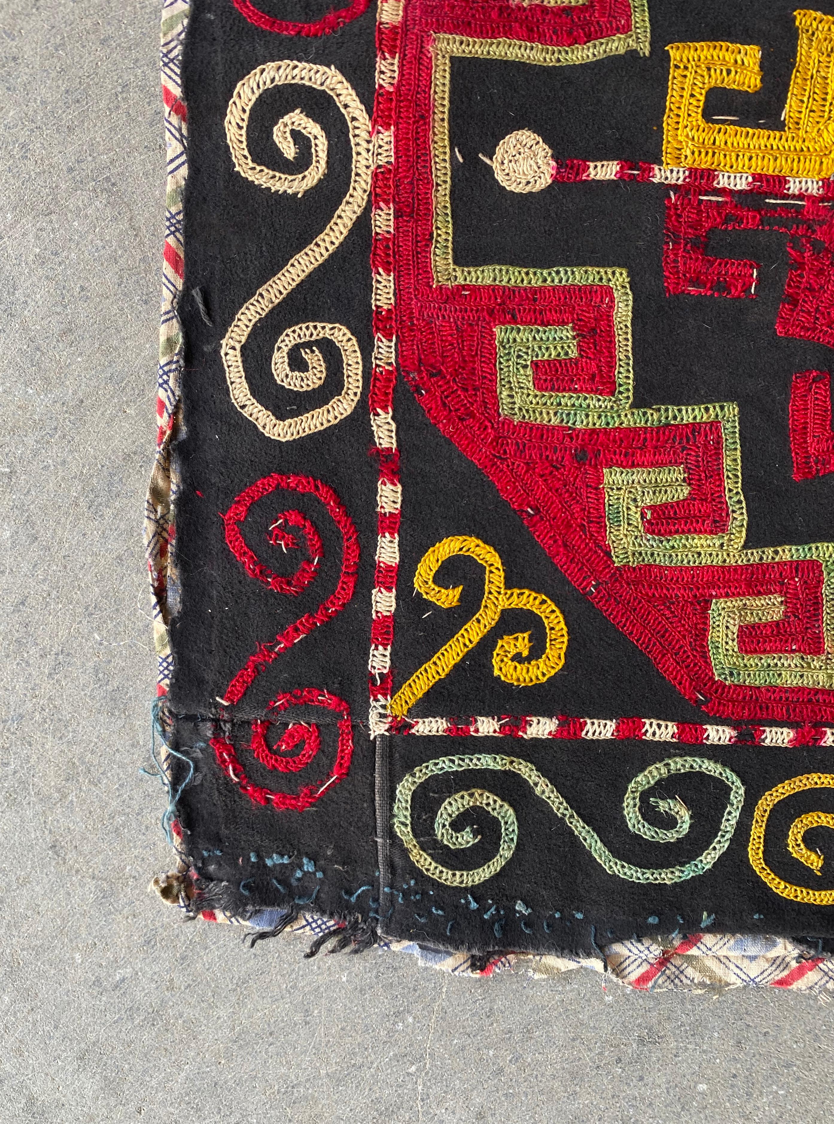 Central Asian Embroidered Textile, “Suzani”, Mid 20th Century  For Sale 1