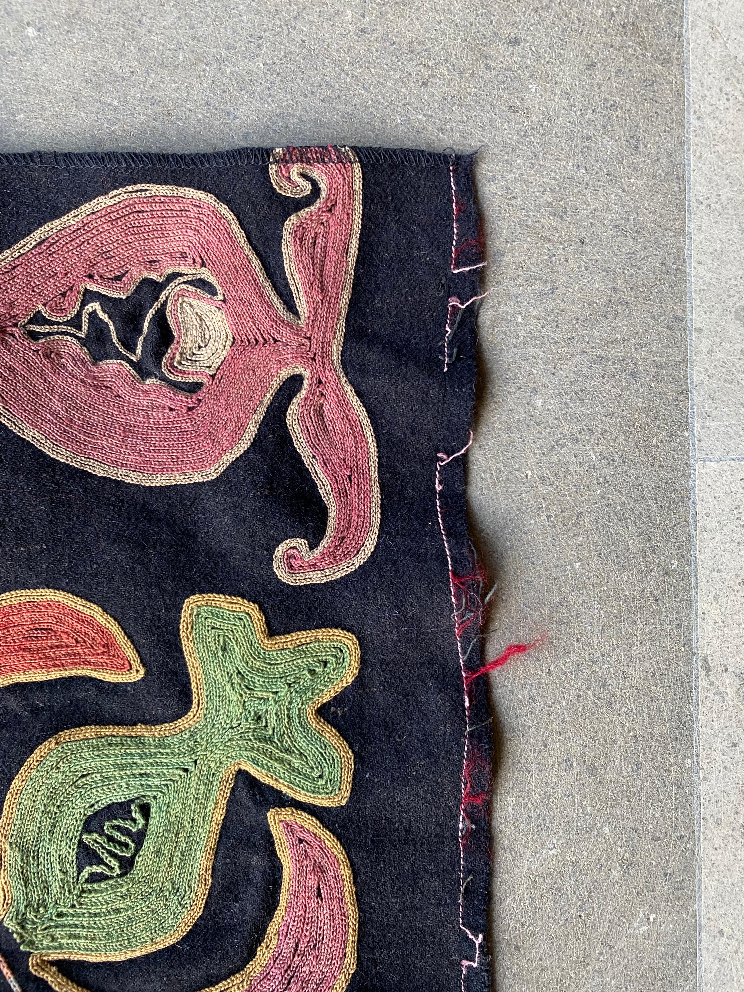 Central Asian Embroidered Textile, “Suzani”, Mid 20th Century For Sale 2
