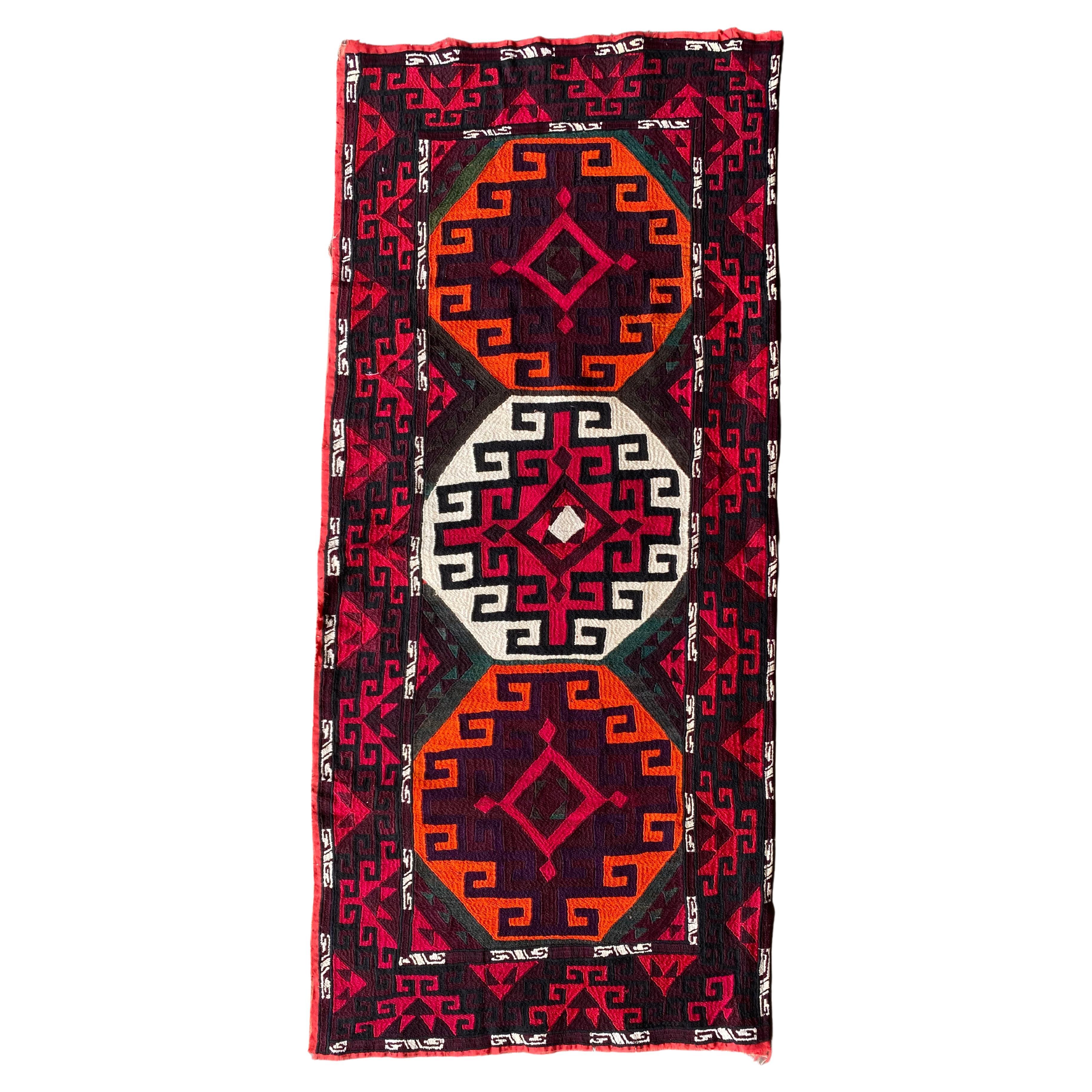 Central Asian Embroidered Textile, “Suzani”, Mid 20th Century  For Sale