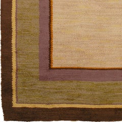 Tappeto Art Deco svedese della metà del XX secolo