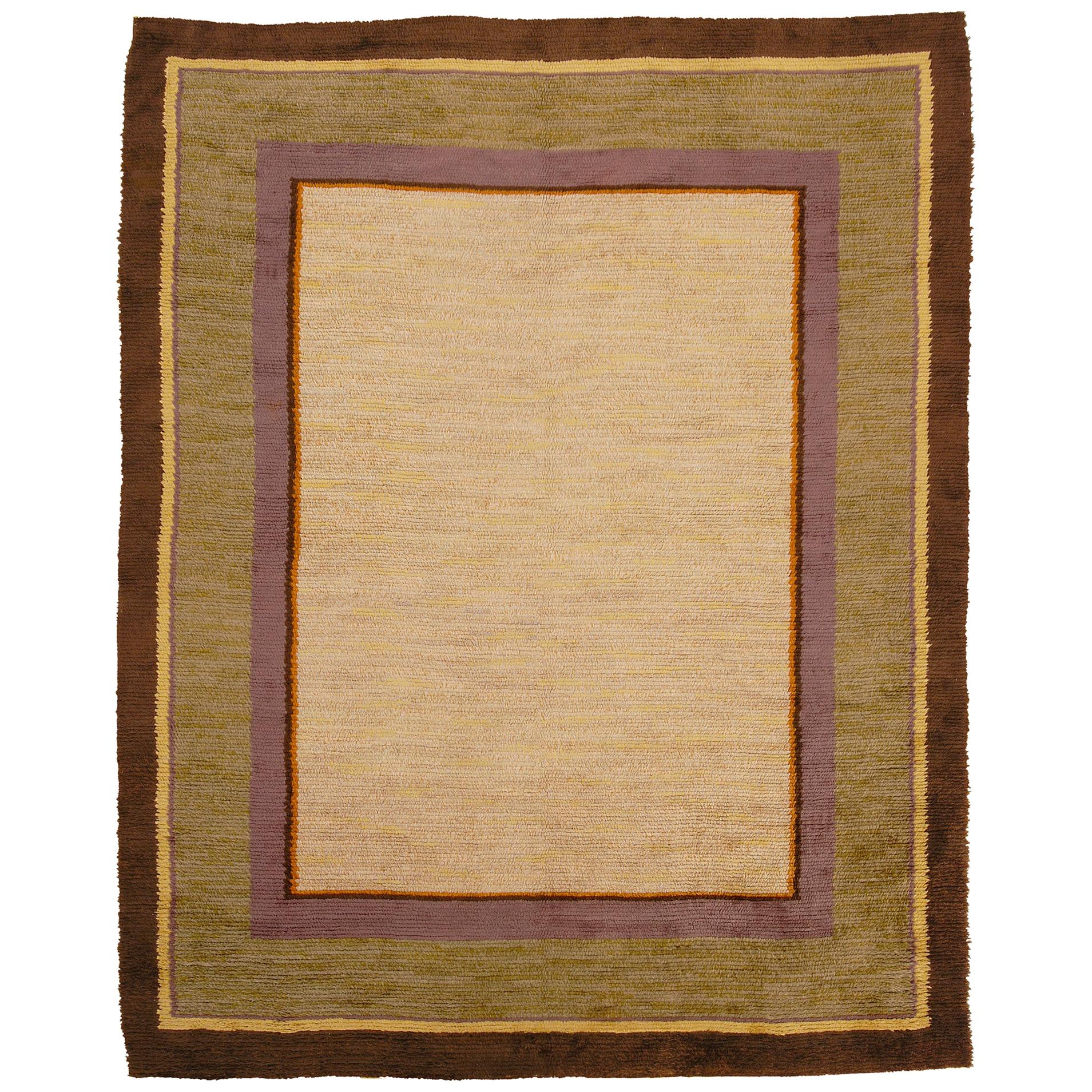 Mid-20th Century Swedish Art Deco Rug For Sale