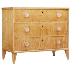 Mid-20th Century Swedish Birch Chest of Drawers