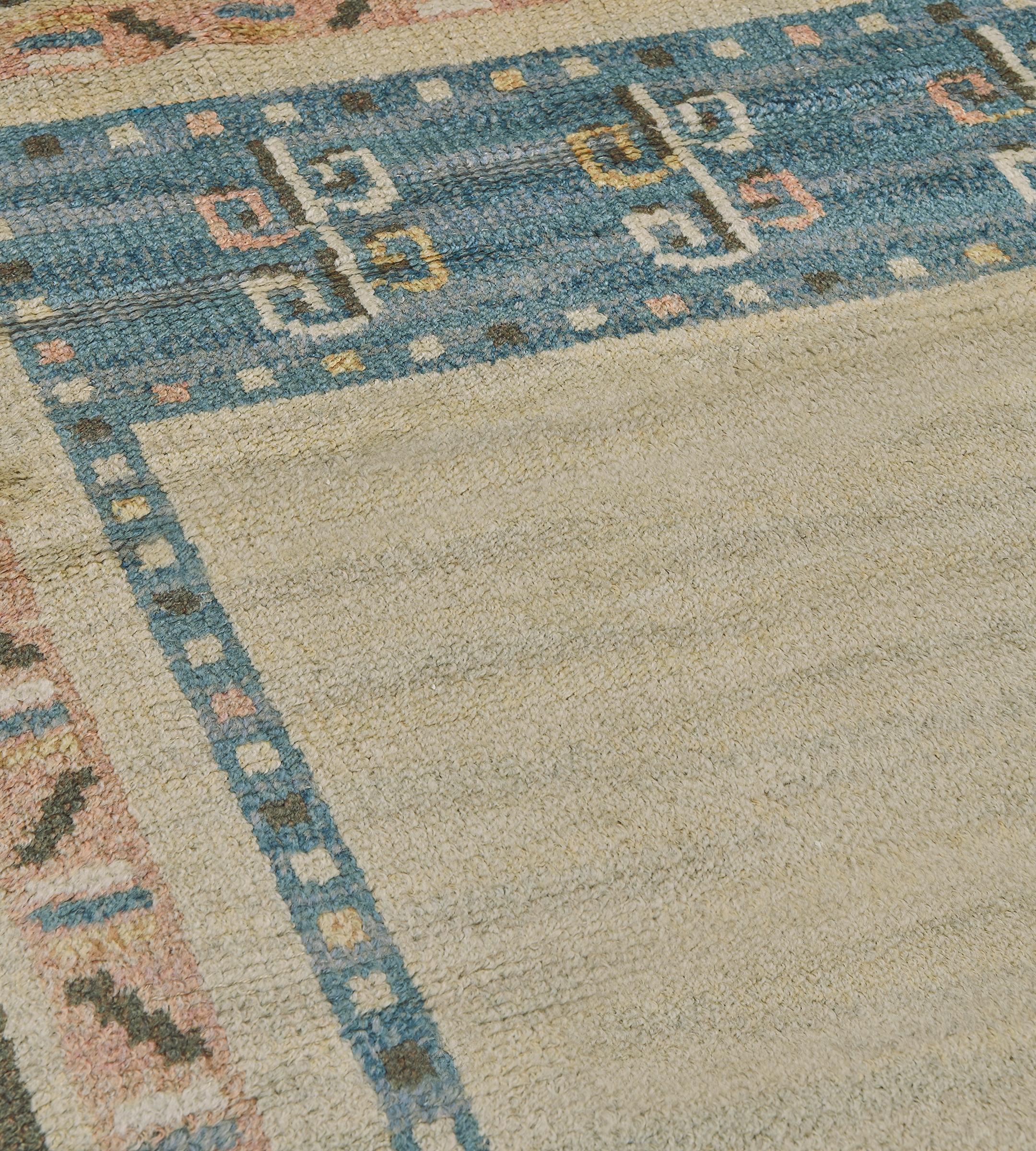 Mid-Century Modern Mid-20th Century Swedish Deco Rug For Sale