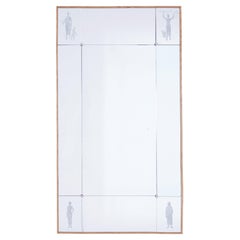 Mid 20th Century Swedish Etched Wall Mirror