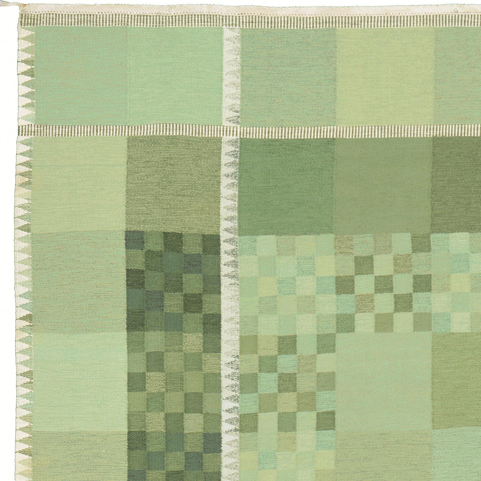 Mid 20th Century Swedish Flat Weave Rug by Ingrid Dessau In Good Condition For Sale In New York, NY