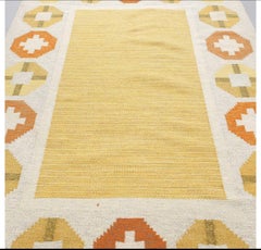 Mid 20th century Swedish flat weave rug