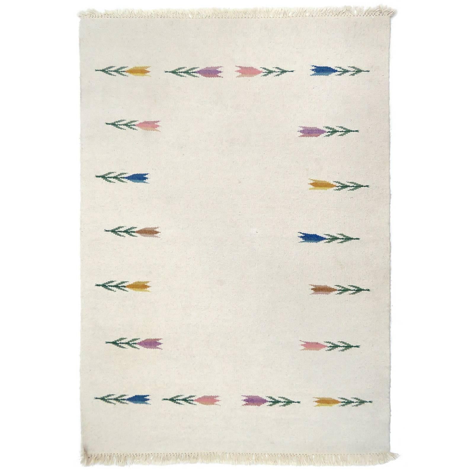 Late 20th Century Flat-Weave Rug