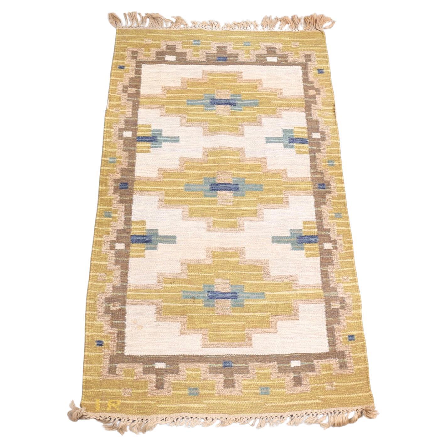 Mid 20th century Swedish flat weave rug