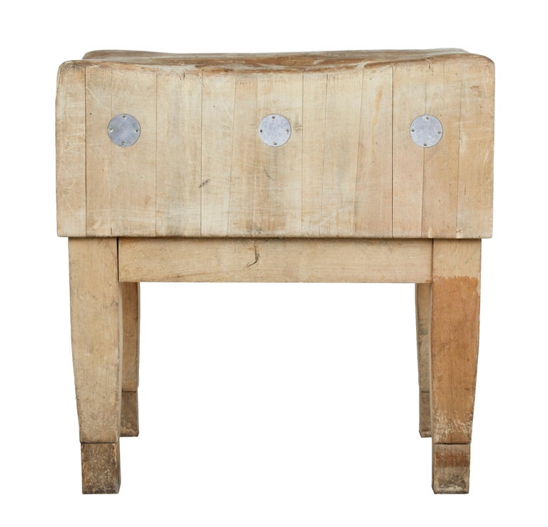 Mid-20th Century Swedish Free Standing Butchers Block For ...