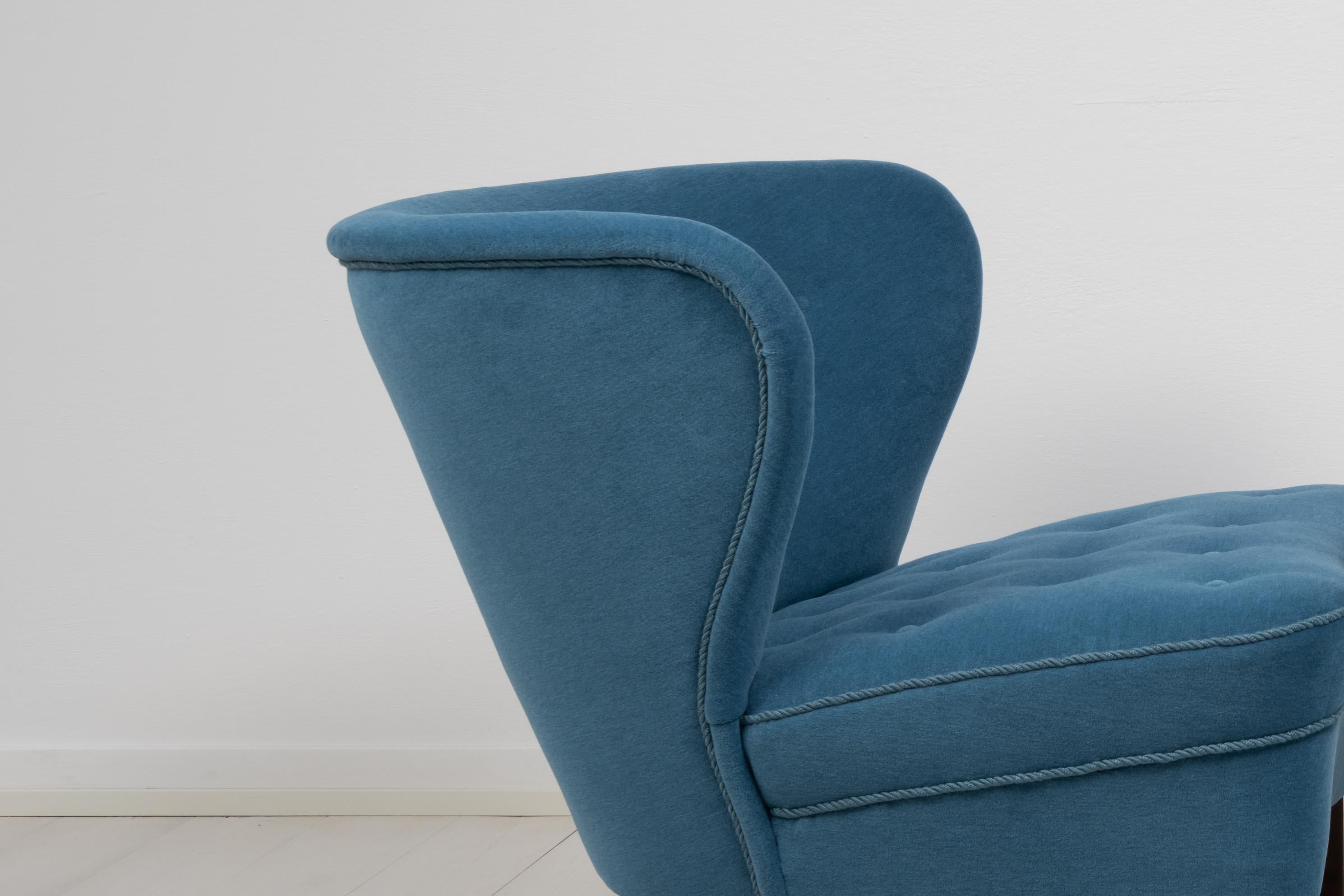Mid 20th Century Swedish Modern Lounge Chairs by Gösta Jonsson 6