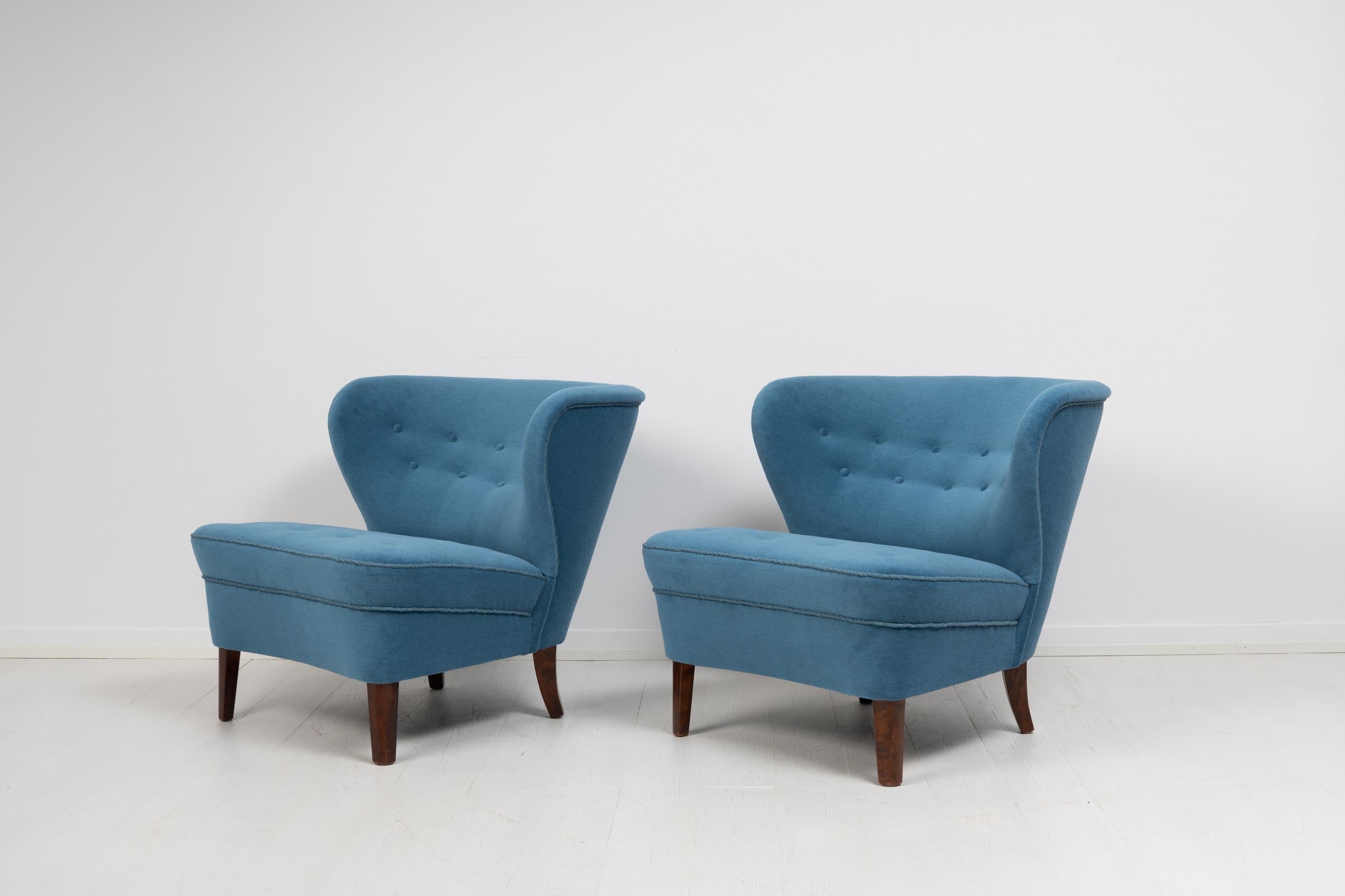 Scandinavian Modern Mid 20th Century Swedish Modern Lounge Chairs by Gösta Jonsson