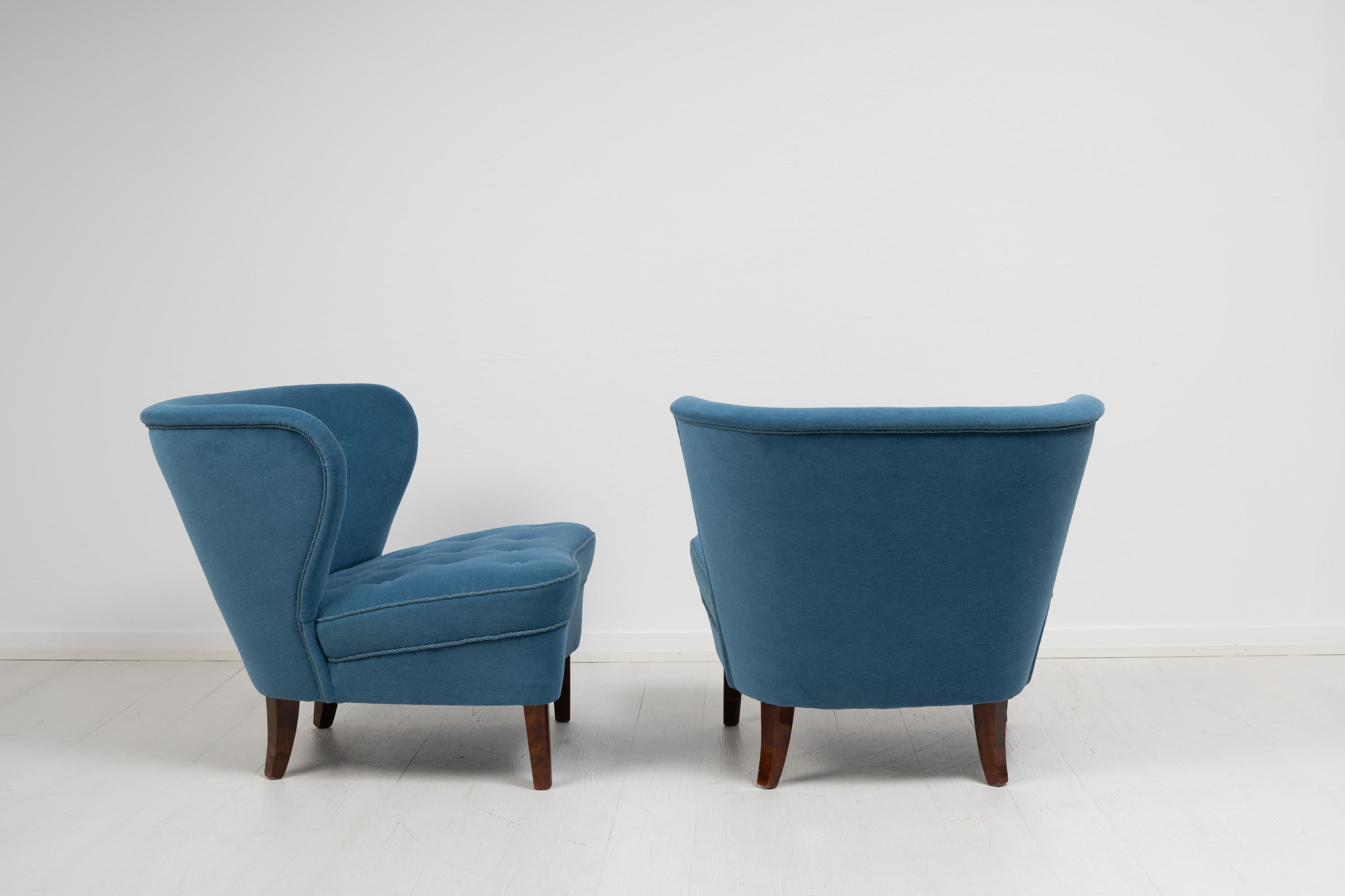 Mid 20th Century Swedish Modern Lounge Chairs by Gösta Jonsson 1