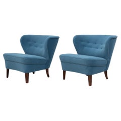 Mid 20th Century Swedish Modern Lounge Chairs by Gösta Jonsson