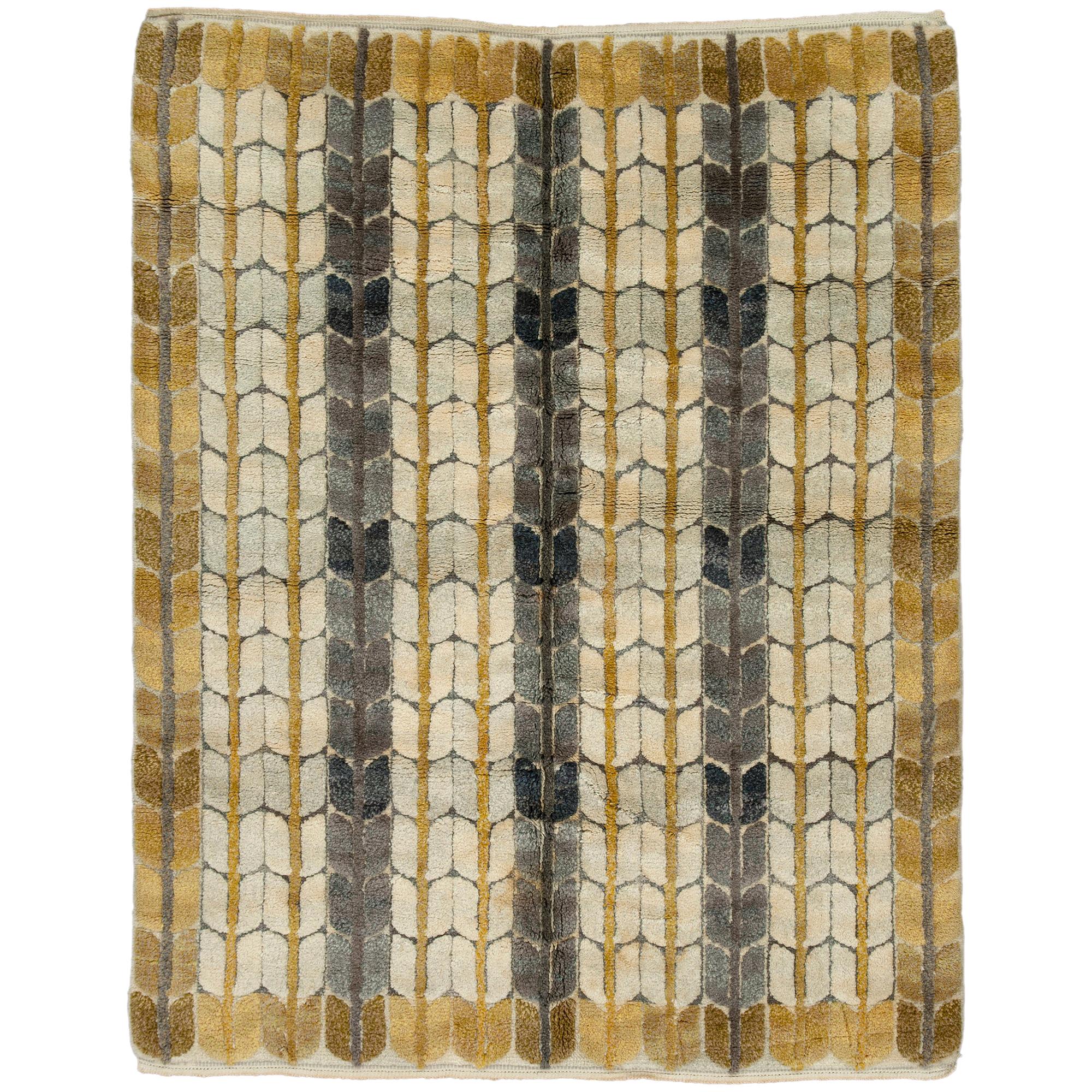 Mid-20th Century Swedish Pile Rug by Ingrid Dessau