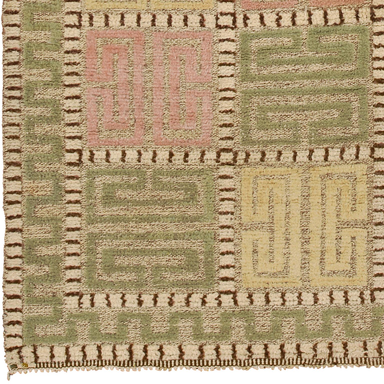 Mid-20th century Swedish Pile rug, Sweden, circa 1930.
Handwoven
Measures: 6'11