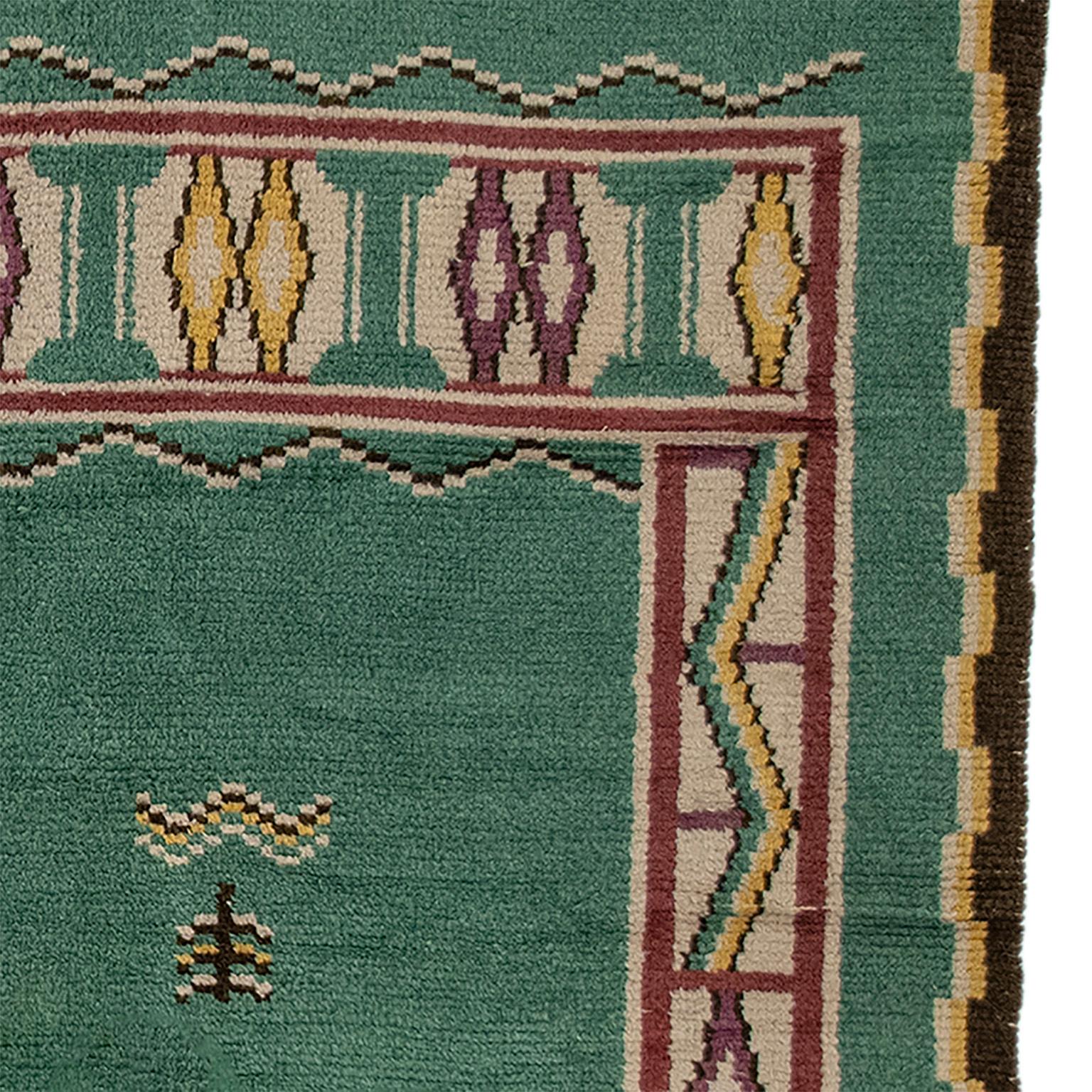 Mid-20th Century Swedish Pile Rug In Good Condition For Sale In New York, NY