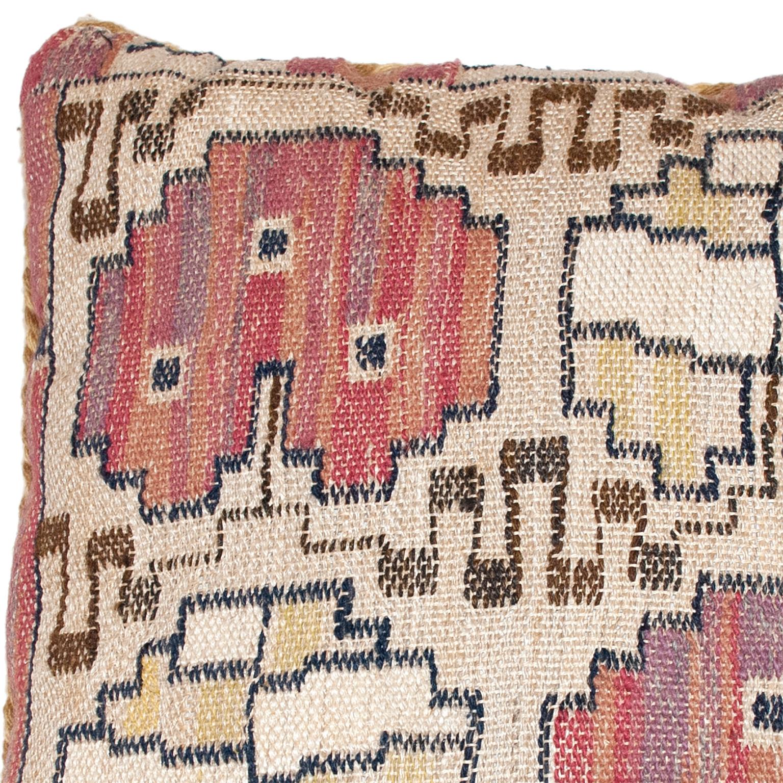 Hand-Woven Mid-20th Century Swedish Pillow by AB MMF