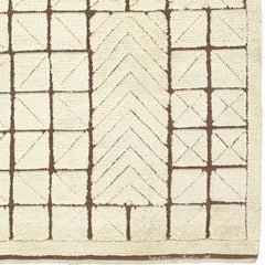 Mid-20th Century Swedish Relief Pile Rug by Ingrid Hellman–Knafve