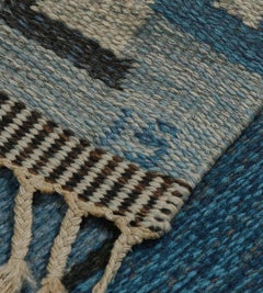 Mid-20th Century Swedish Rug Signed by Ingegerd Silow