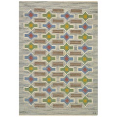 Mid-20th Century Swedish Rug Signed by Judith Johansson Knäred, Sweden, 1948