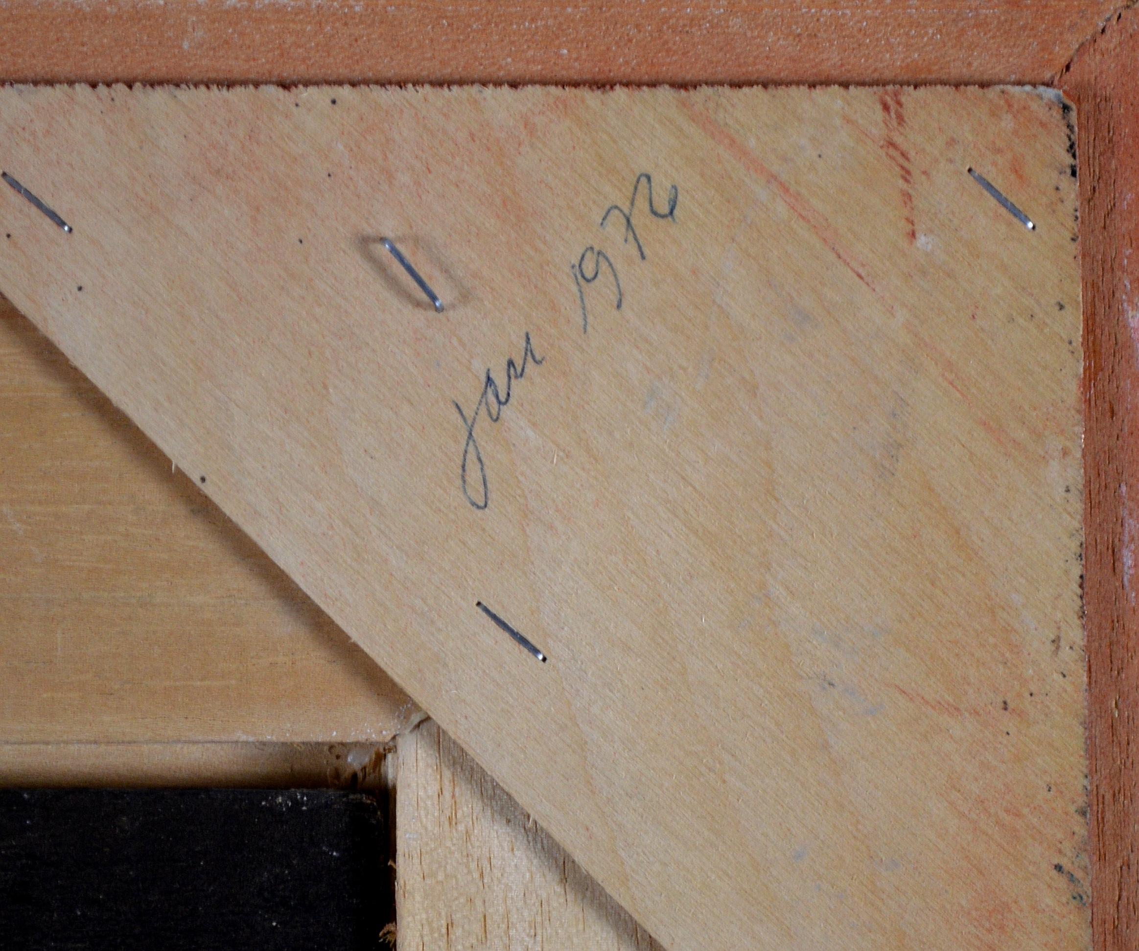 Marché aux fleurs - Peinture à l'huile figurative suédoise moderne du milieu du 20e siècle en vente 3