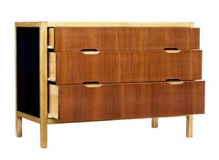 Mid-20th Century Swedish Teak and Birch Chest of Drawers