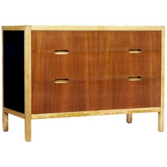 Mid-20th Century Swedish Teak and Birch Chest of Drawers