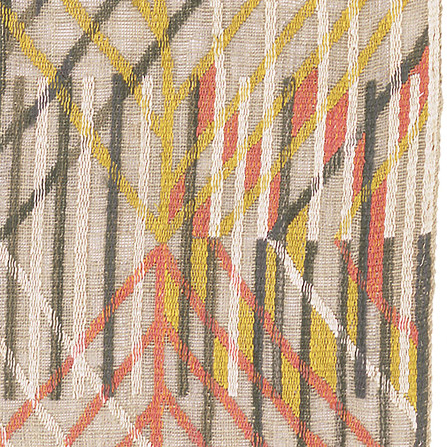 Hand-Woven Mid-20th Century Swedish Wall Hanging by Barbro Nilsson, AB MMF For Sale