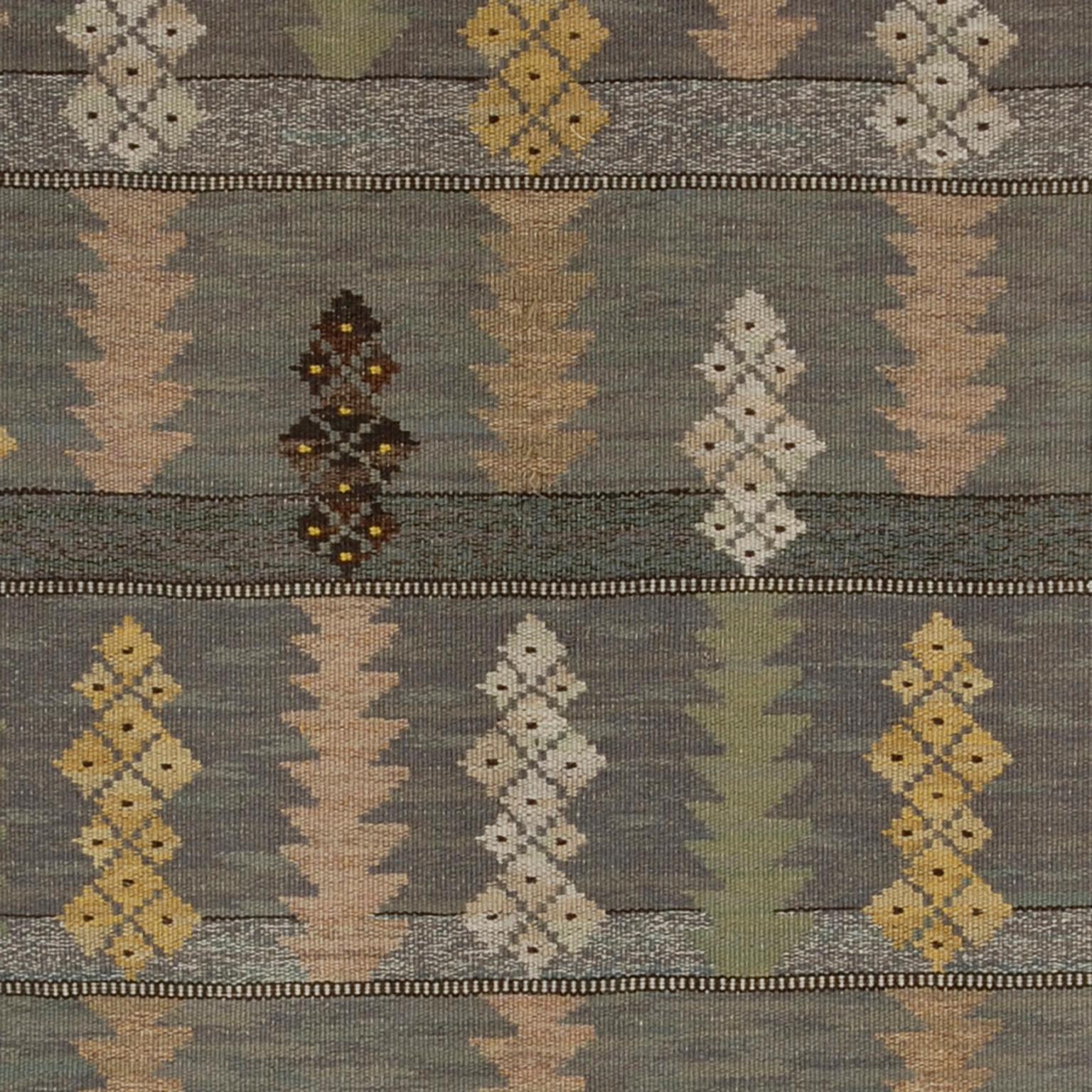 Hand-Woven Mid-20th Century Swedish Wall Hanging by Märta Måås-Fjetterström For Sale