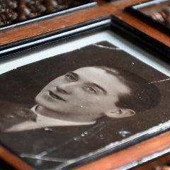 Mid-20th Century Syrian Picture Frame with Inlaid Detail