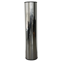 Mid 20th Century Tall Chrome Wrap Cylinder Planter