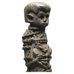 Vintage Mid-20th Century, Tanzania, Zigua Culture, Ancient Fetish with Crusty Patina