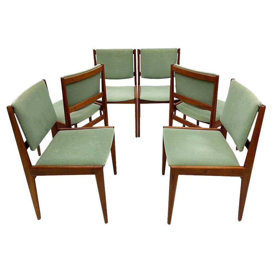 Mid 20th Century Teak Dining Room Chairs For Sale at 1stDibs