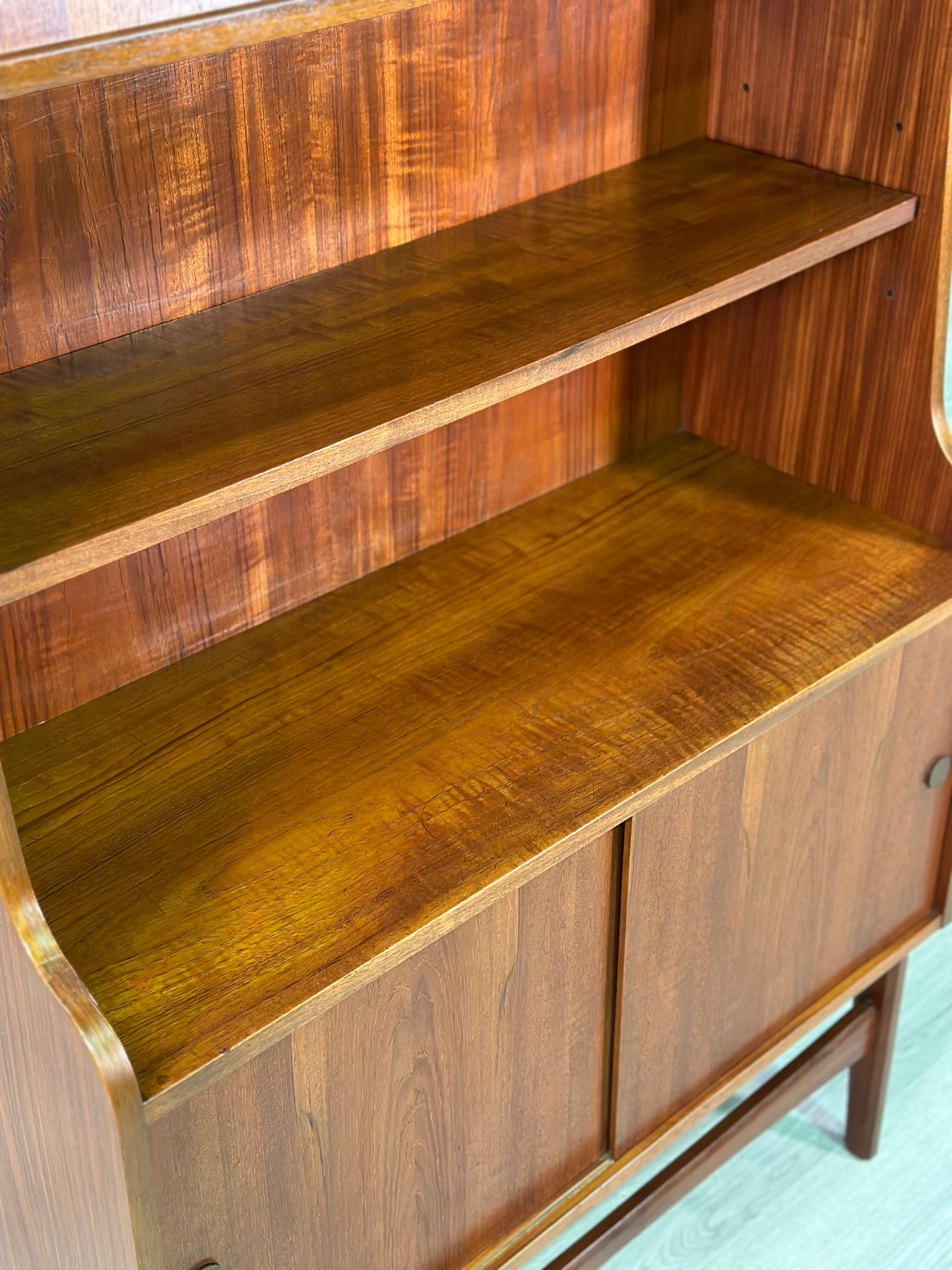 Mid 20th Century Teak Highboard Cabinet In Good Condition For Sale In Accrington, GB