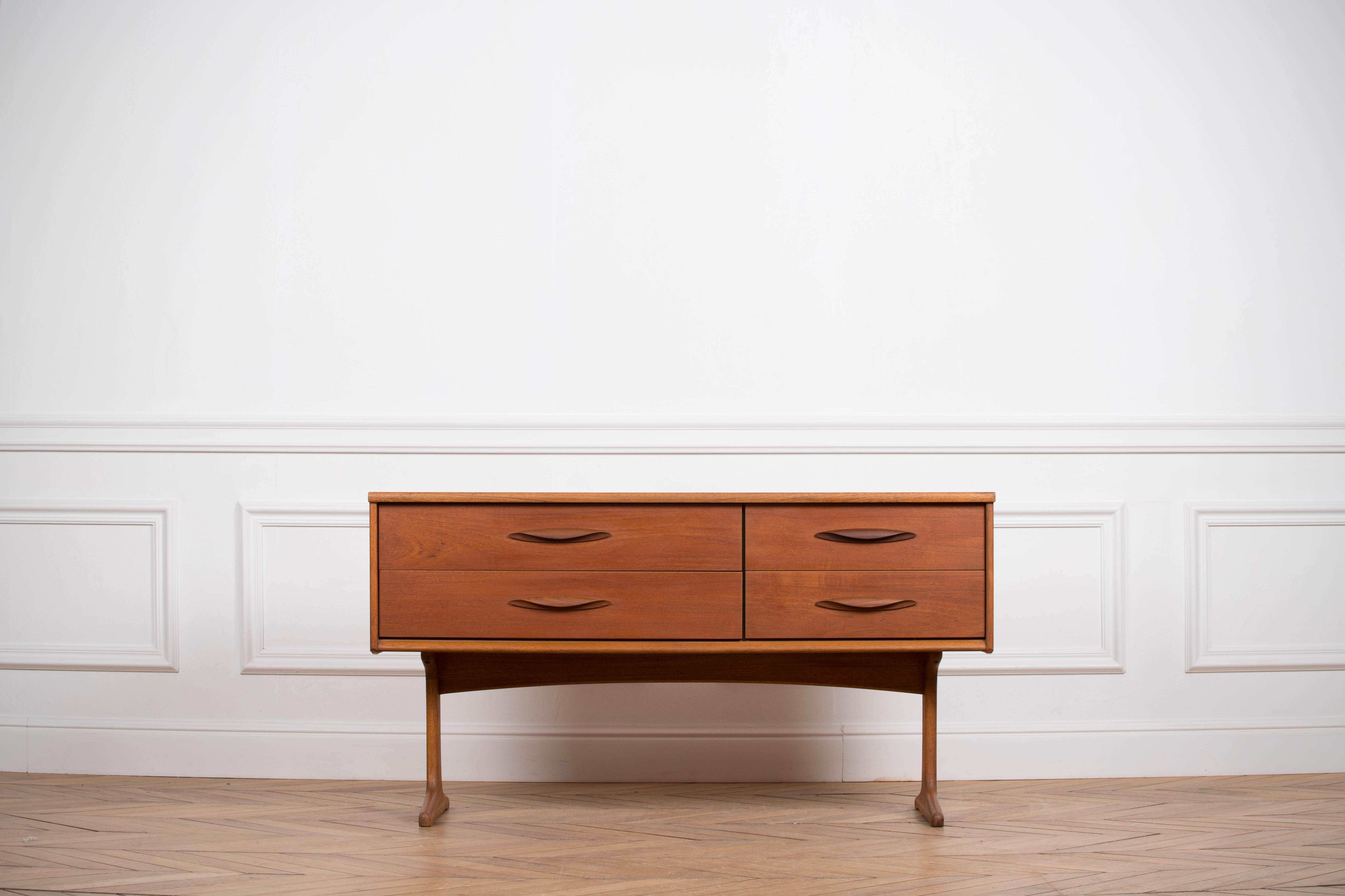 Mid-Century Modern Mid-20th Century Teak Sideboard Designed by Frank Guille