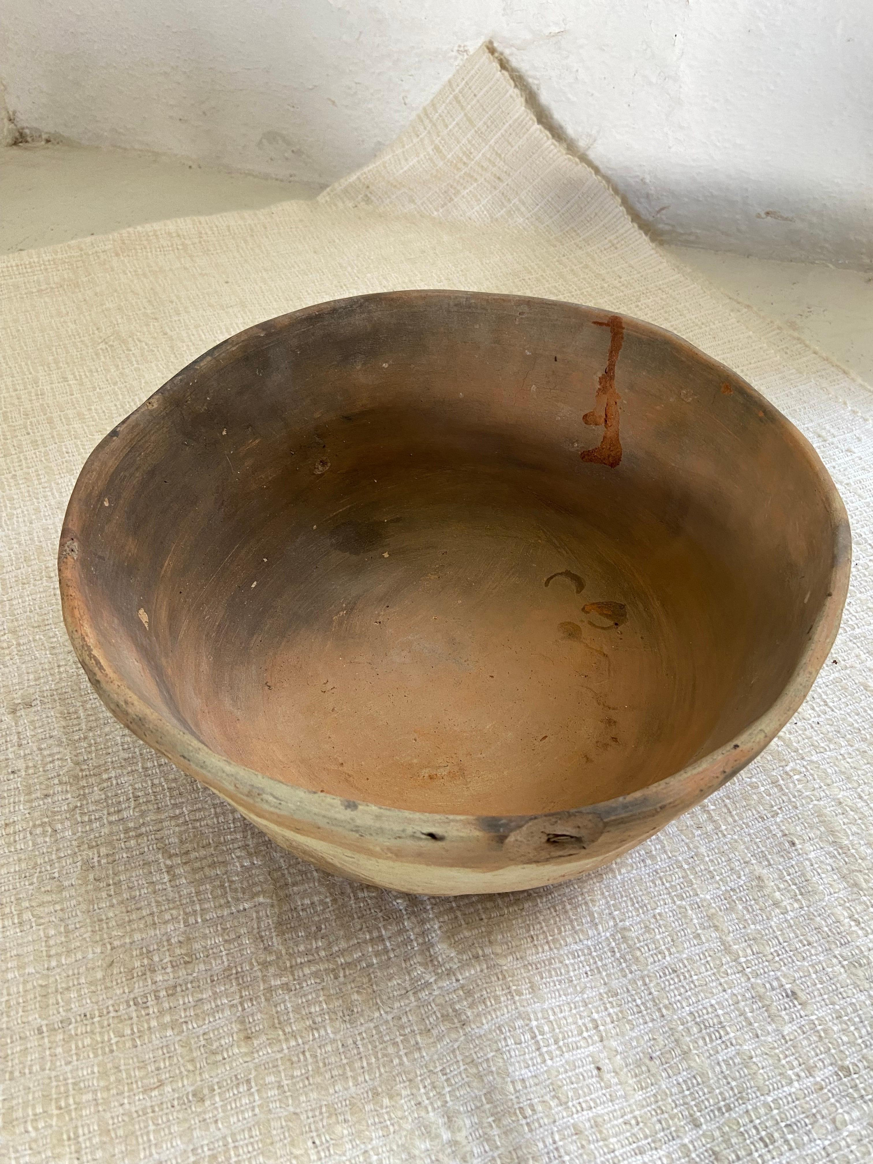 Ceramic Mid-20th Century Terracotta Bowl from Mexico