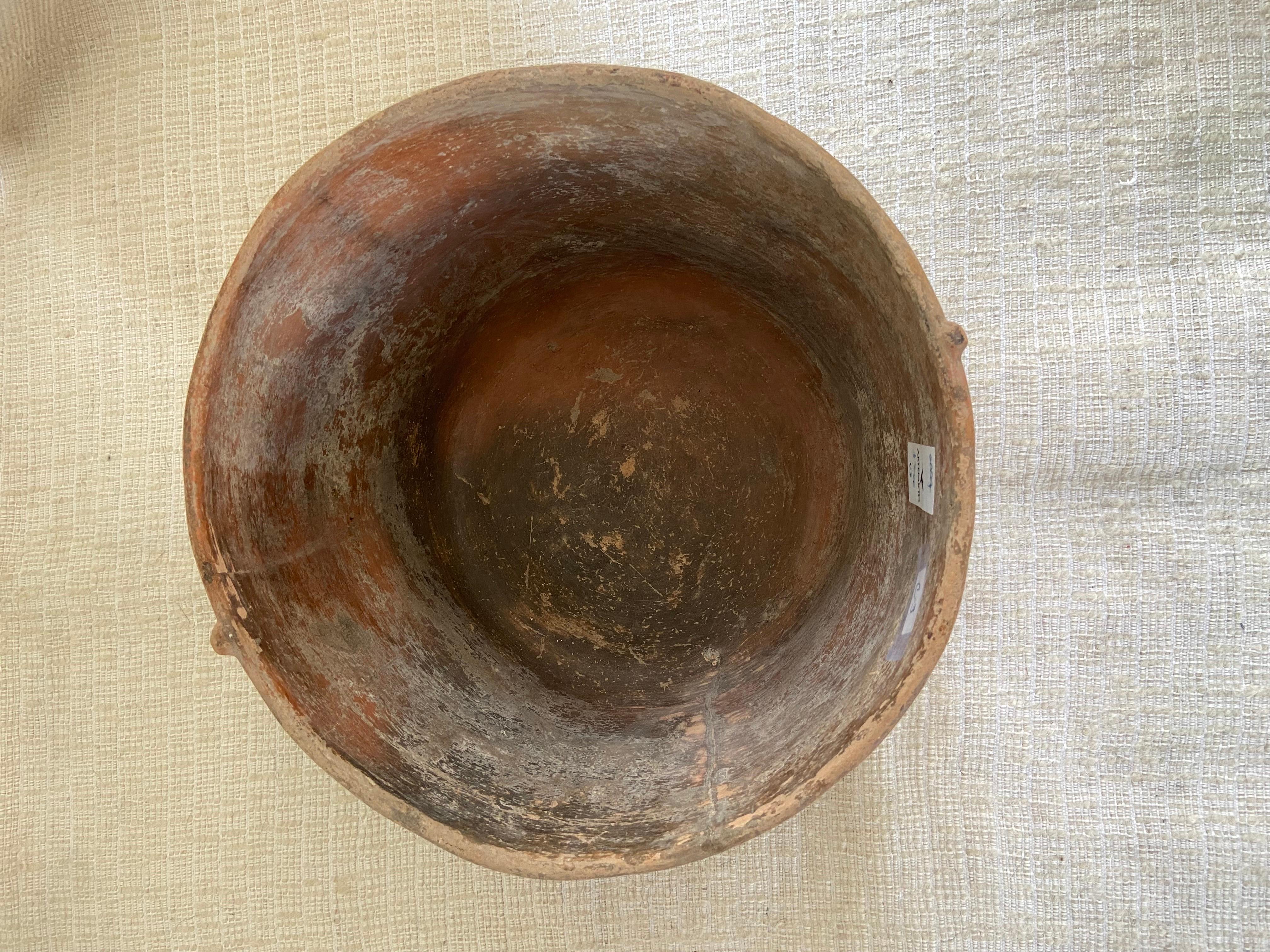 Mid-20th Century Terracotta Water Bowl from Mexico For Sale 2