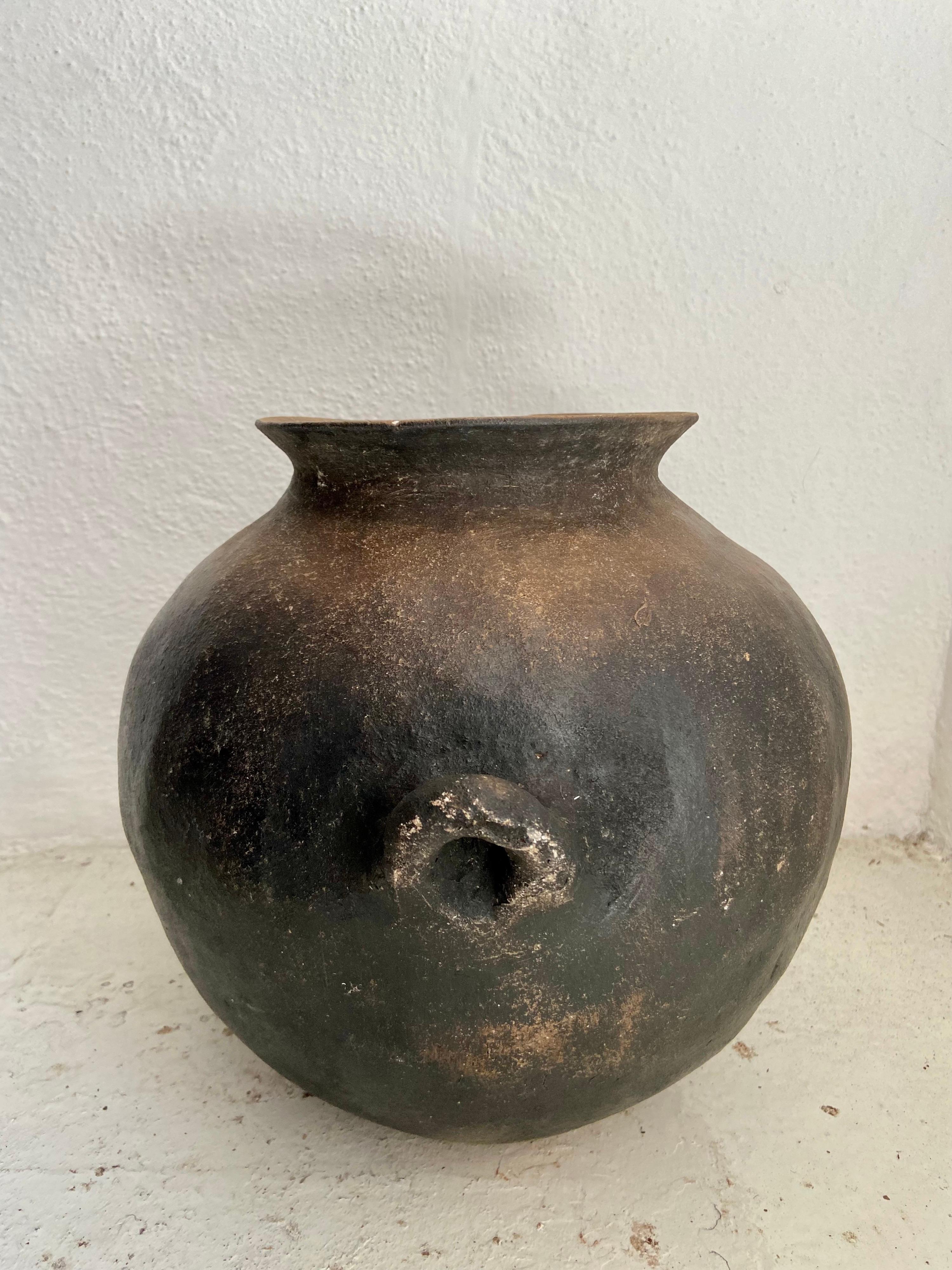 Fired Mid 20th Century Terracotta Water Pot from Central Mexico