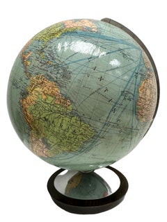Mid-20th Century Terrestre Columbus World Globe Oestergaard Berlin, Germany