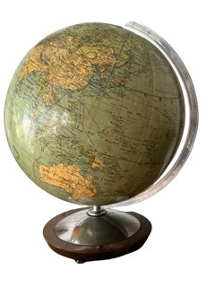 Mid-20th Century Terrestre Columbus World Globe Oestergaard Berlin, Germany