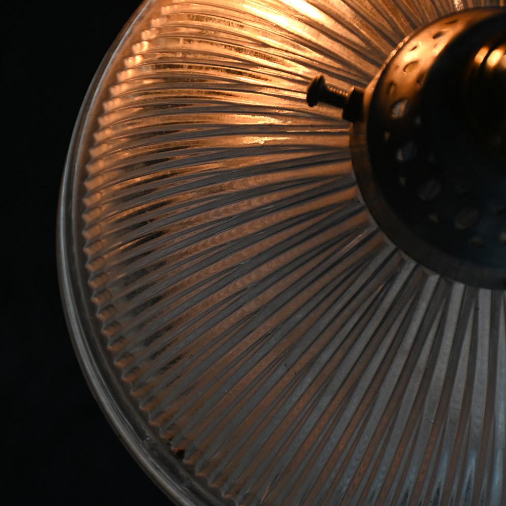 Lampe en trois parties en Holophane du milieu du 20e siècle en vente 3