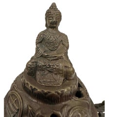 Mid 20th Century Tibetan Buddhist tripod incense burner (censer)